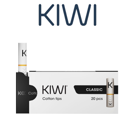 KIWI VAPOR DRIP TIP IN COTONE WHITE PER KIWI (PZ 20)