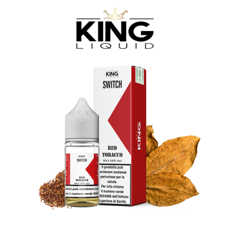 KING LIQUID MIX&VAPE 10+10 SWITCH RED TOBACCO 10 ML