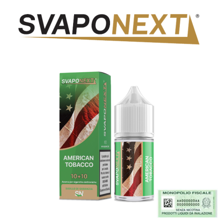 SVAPONEXT STARTER FLAVOUR MINI SHOT 10+10 AMERICAN TOBACCO 10 ML