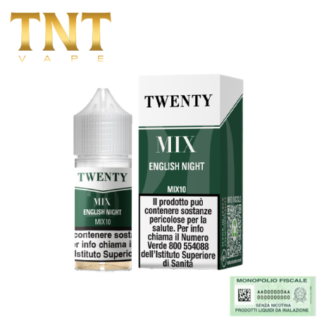 TNT VAPE MINI SHOT 10+10 TWENTY MIX ENGLISH NIGHT 10 ML