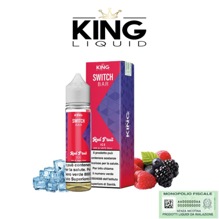 KING LIQUID MIX&VAPE SWITCH BAR RED FRUIT ICE 20 ML