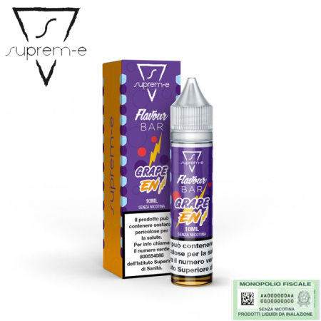 SUPREM-E MINI SHOT 10+10 FLAVOUR BAR GRAPE EN 10 ML