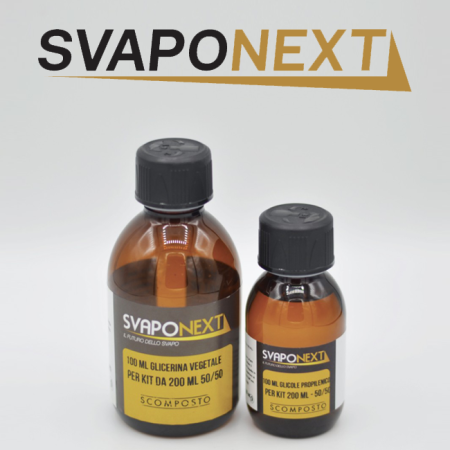 SVAPONEXT BASE KIT ARGENTO 200 ML 70/30